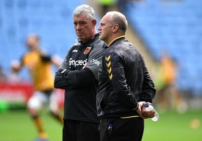 120921 - Wasps v Dragons - Preseason Friendly - Dragons Director Dean Ryan and Wasps head coach Lee Blackett