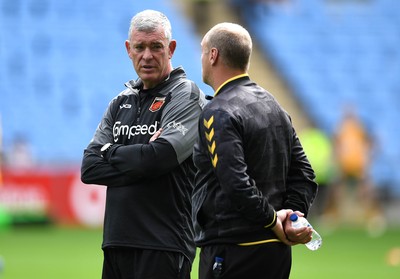 120921 - Wasps v Dragons - Preseason Friendly - Dragons Director Dean Ryan and Wasps head coach Lee Blackett