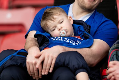 030224 - Watford v Cardiff City - Sky Bet League Championship - Young fan of Cardiff City before the game