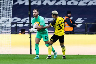 030224 - Watford v Cardiff City - Sky Bet League Championship - Jak Alnwick of Cardiff City makes a save