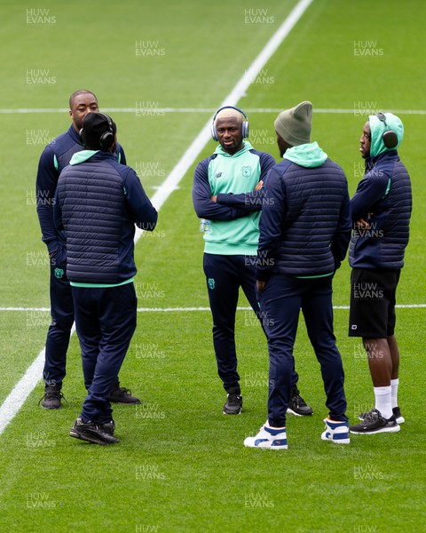 030224 - Watford v Cardiff City - Sky Bet League Championship - Players of Cardiff City walk on the pitch prior to the kick off