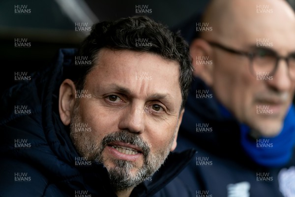 030224 - Watford v Cardiff City - Sky Bet League Championship - Erol Bulut manager of Cardiff City looks on