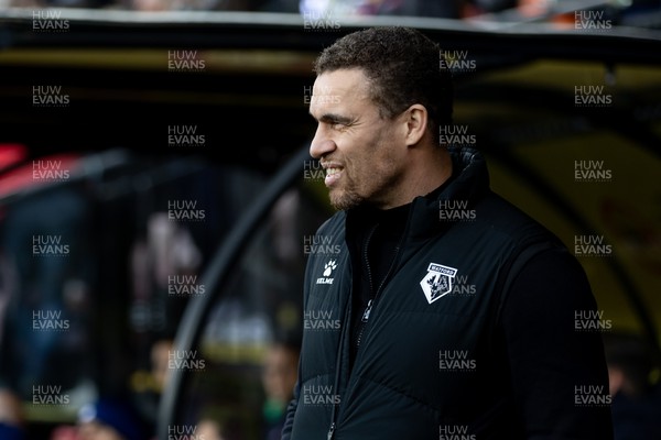 030224 - Watford v Cardiff City - Sky Bet League Championship - Valerien Ismael Manager of Watford looks on