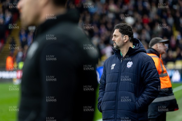 030224 - Watford v Cardiff City - Sky Bet League Championship - Erol Bulut manager of Cardiff City looks on