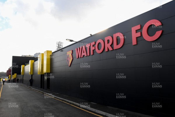 051220 - Watford v Cardiff City - Sky Bet Championship - A general view of Vicarage Road Stadium, home of Watford FC