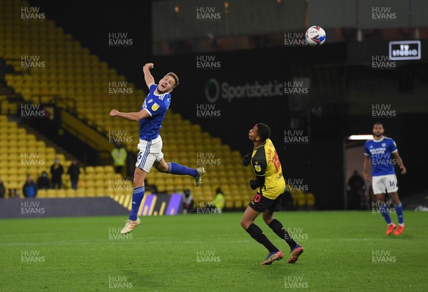 051220 - Watford v Cardiff City - Sky Bet Championship - Will Vaulks of Cardiff City in action during this afternoon's game 