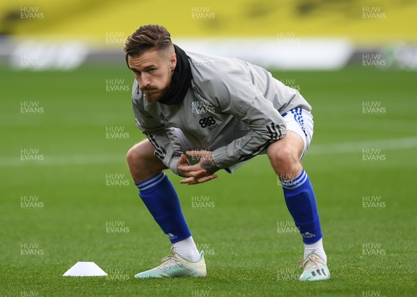 051220 - Watford v Cardiff City - Sky Bet Championship - Joe Bennett of Cardiff City during the pre-match warm-up 