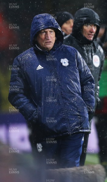 151218 - Watford v Cardiff City, Premier League - Cardiff City manager Neil Warnock looks on during the match