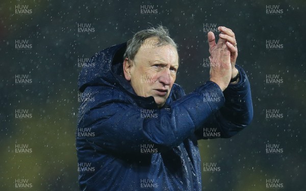 151218 - Watford v Cardiff City, Premier League - Cardiff City manager Neil Warnock at the end of the match