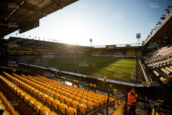 190423 - Watford v Cardiff City - Sky Bet League Championship - General view of Vicarage Road