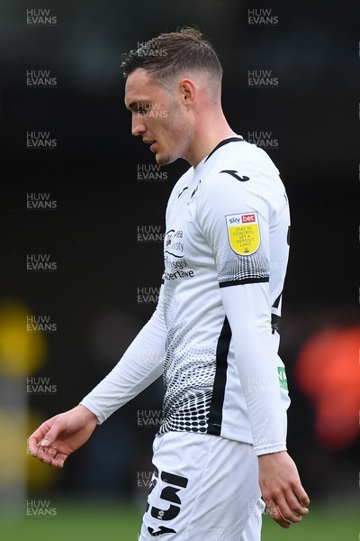 080521 - Watford v Swansea City - Sky Bet Championship - Connor Roberts of Swansea City dejected at the final whistle