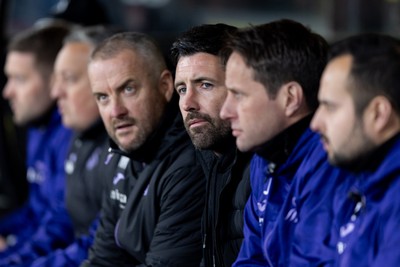 120325 - Watford v Swansea City - Sky Bet League Championship - Alan Sheehan manager of Swansea City looks on