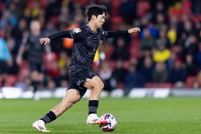 120325 - Watford v Swansea City - Sky Bet League Championship - Eom Ji-Sung of Swansea City in action