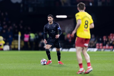 120325 - Watford v Swansea City - Sky Bet League Championship - Ben Cabango of Swansea City in action