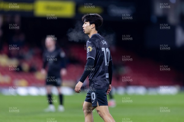 120325 - Watford v Swansea City - Sky Bet League Championship - Eom Ji-Sung of Swansea City looks on