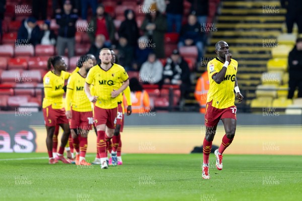 120325 - Watford v Swansea City - Sky Bet League Championship - Moussa Sissoko of Watford celebrates after scoring a goal