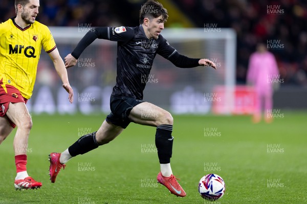 120325 - Watford v Swansea City - Sky Bet League Championship - Josh Key of Swansea City in action