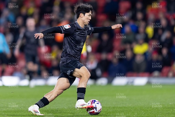 120325 - Watford v Swansea City - Sky Bet League Championship - Eom Ji-Sung of Swansea City in action