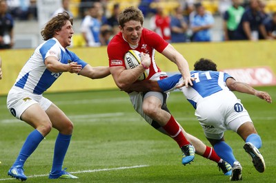 03.02.12 - Hertz Wellington Sevens - Wales player Mathew Pewtner in action. 