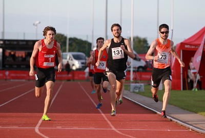 150714 - Welsh Athletics International held at the Cardiff International Sports Stadium - Men's 800m Final