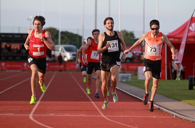 150714 - Welsh Athletics International held at the Cardiff International Sports Stadium - Men's 800m Final