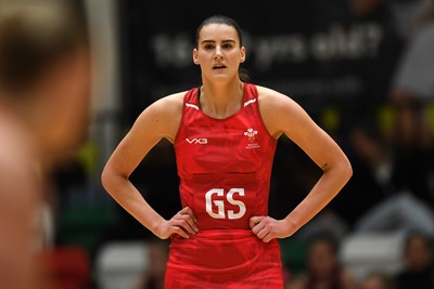 221125 - Welsh Feathers v Zimbabwe Gems - International Netball Match - Georgia Rowe of Wales