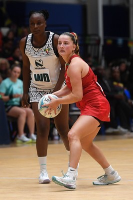 221125 - Welsh Feathers v Zimbabwe Gems - International Netball Match - Bethan Dyke of Wales