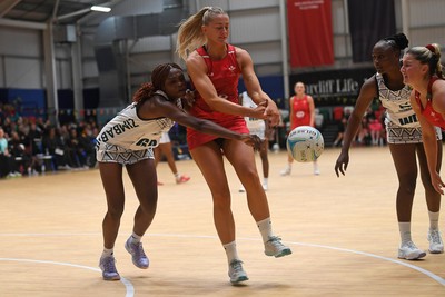 221125 - Welsh Feathers v Zimbabwe Gems - International Netball Match - Phillipa Yarranton of Wales