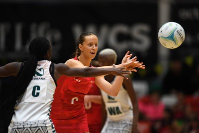 221125 - Welsh Feathers v Zimbabwe Gems - International Netball Match - Vicky Booth of Wales