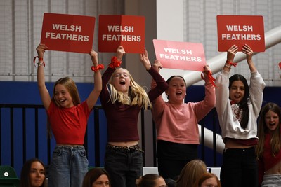 221125 - Welsh Feathers v Zimbabwe Gems - International Netball Match - Fans