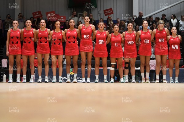 221125 - Welsh Feathers v Zimbabwe Gems - International Netball Match - Wales anthem