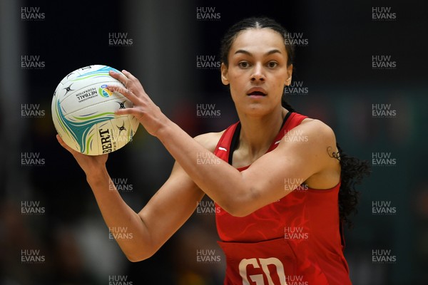 221125 - Welsh Feathers v Zimbabwe Gems - International Netball Match - Caris Morgan of Wales