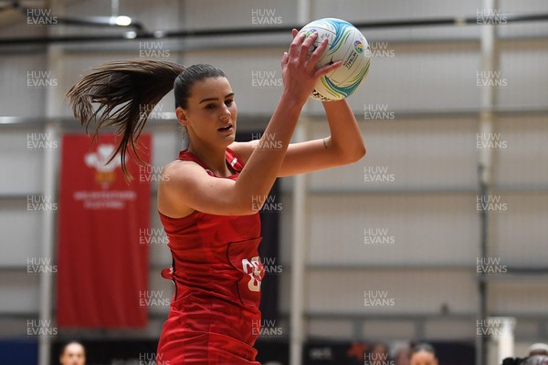 221125 - Welsh Feathers v Zimbabwe Gems - International Netball Match - Georgia Rowe of Wales