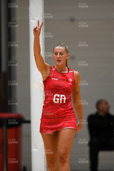221125 - Welsh Feathers v Zimbabwe Gems - International Netball Match - Phillipa Yarranton of Wales