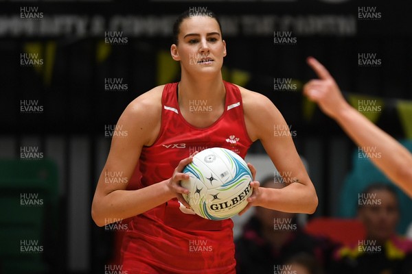 221125 - Welsh Feathers v Zimbabwe Gems - International Netball Match - Georgia Rowe of Wales