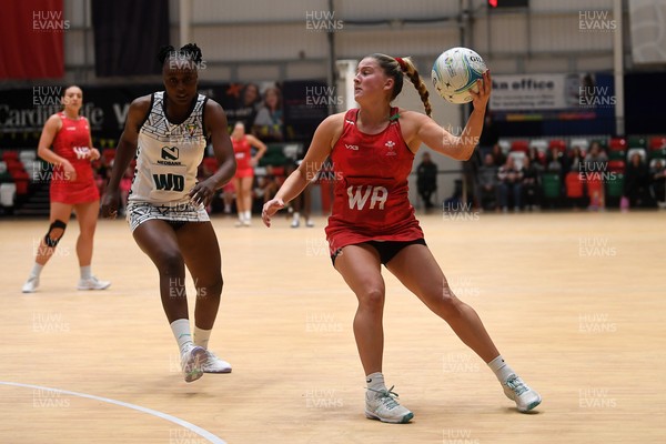 221125 - Welsh Feathers v Zimbabwe Gems - International Netball Match - Bethan Dyke of Wales
