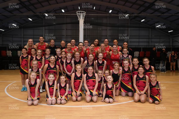 221125 - Welsh Feathers v Zimbabwe Gems - International Netball Match - Wales team picture