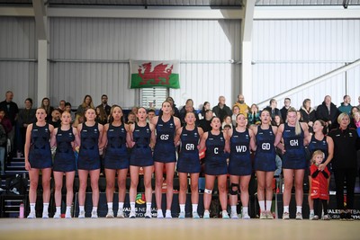 231125 - Welsh Feathers v Zimbabwe Gems - International Netball Match - Wales anthem