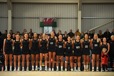 231125 - Welsh Feathers v Zimbabwe Gems - International Netball Match - Wales anthem