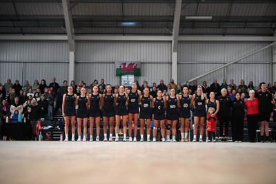 231125 - Welsh Feathers v Zimbabwe Gems - International Netball Match - Wales anthem