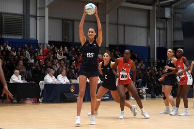 231125 - Welsh Feathers v Zimbabwe Gems - International Netball Match - Georgia Rowe of Wales