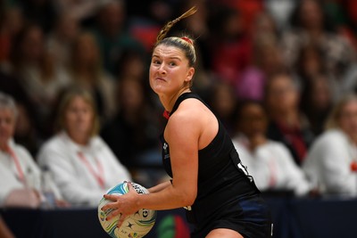 231125 - Welsh Feathers v Zimbabwe Gems - International Netball Match - Bethan Dyke of Wales