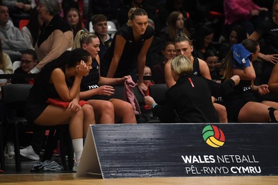 231125 - Welsh Feathers v Zimbabwe Gems - International Netball Match - Wales bench