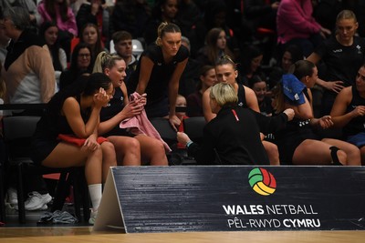 231125 - Welsh Feathers v Zimbabwe Gems - International Netball Match - Wales bench