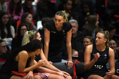 231125 - Welsh Feathers v Zimbabwe Gems - International Netball Match - Wales bench