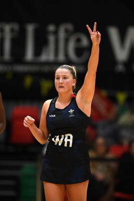 231125 - Welsh Feathers v Zimbabwe Gems - International Netball Match - Bethan Dyke of Wales