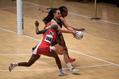 231125 - Welsh Feathers v Zimbabwe Gems - International Netball Match - Caris Morgan of Wales