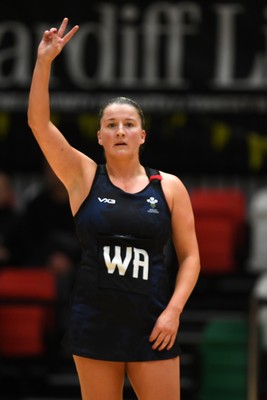 231125 - Welsh Feathers v Zimbabwe Gems - International Netball Match - Bethan Dyke of Wales