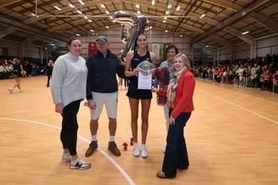 231125 - Welsh Feathers v Zimbabwe Gems - International Netball Match - Georgia Rowe of Wales on her 75th cap