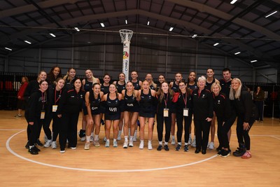 231125 - Welsh Feathers v Zimbabwe Gems - International Netball Match - Wales team picture